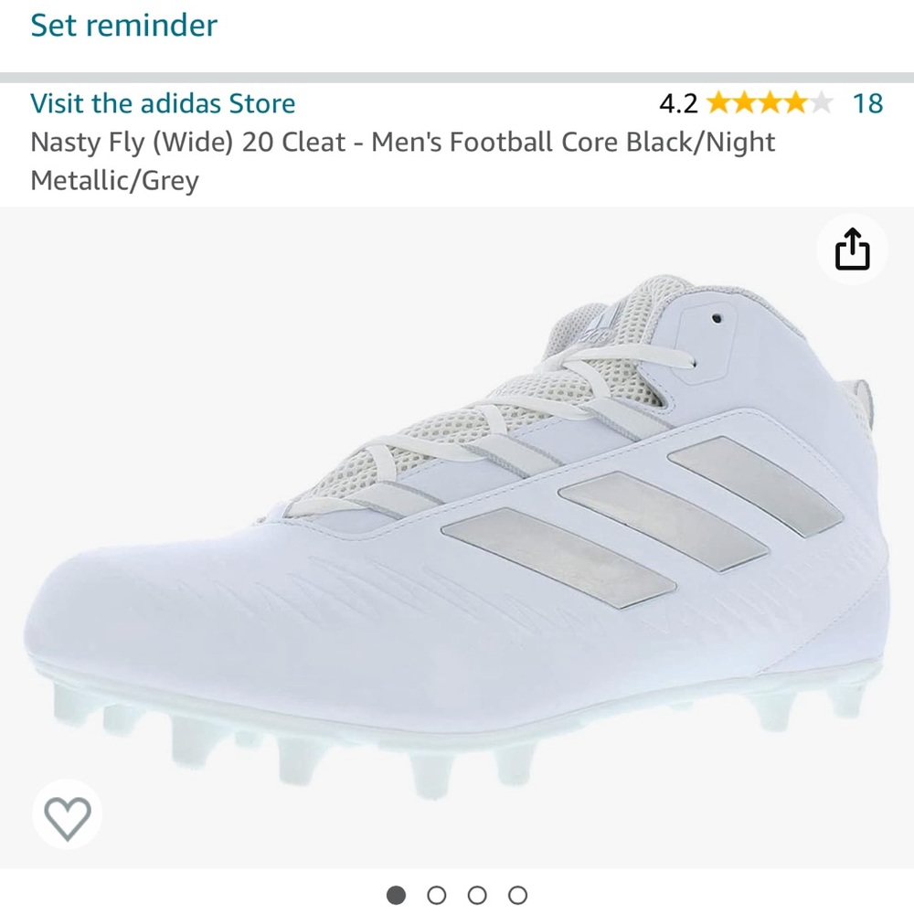 New Men’s size 14 Wide Adidas Football cleats